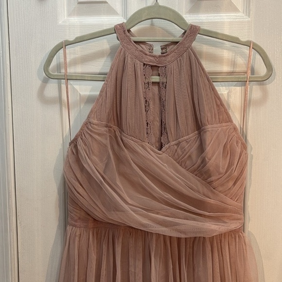 - NWT ANAYA WITH LOVE Halter Neck Tiered Maxi Dress Women’s Size 6 - Picture 4 of 17